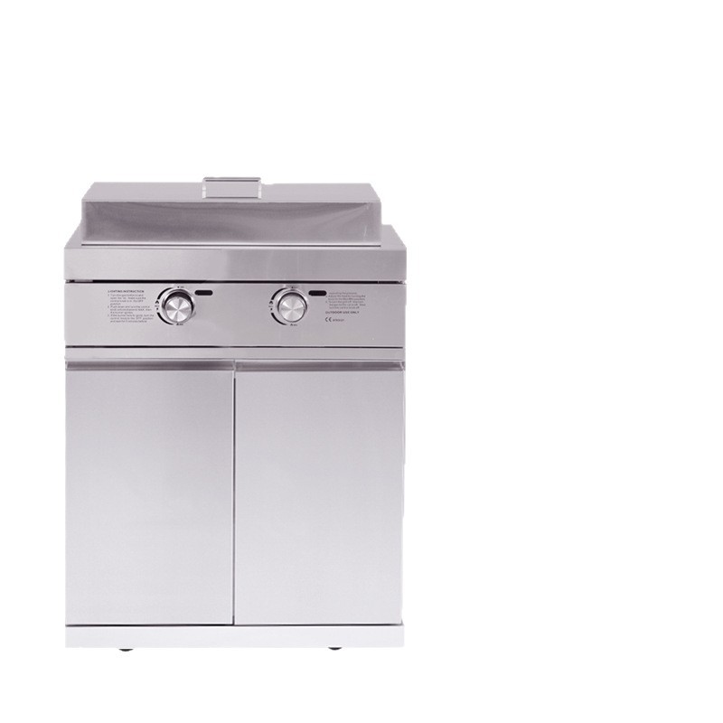 Teppanyaki Grill Table - Outdoor courtyard barbecue table Built-in Grill