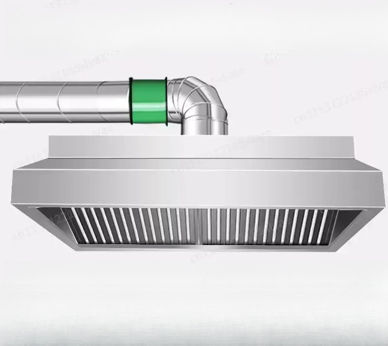 Range Commercial Kitchen - Thickened Stainless Steel Fume Hood, Powerful