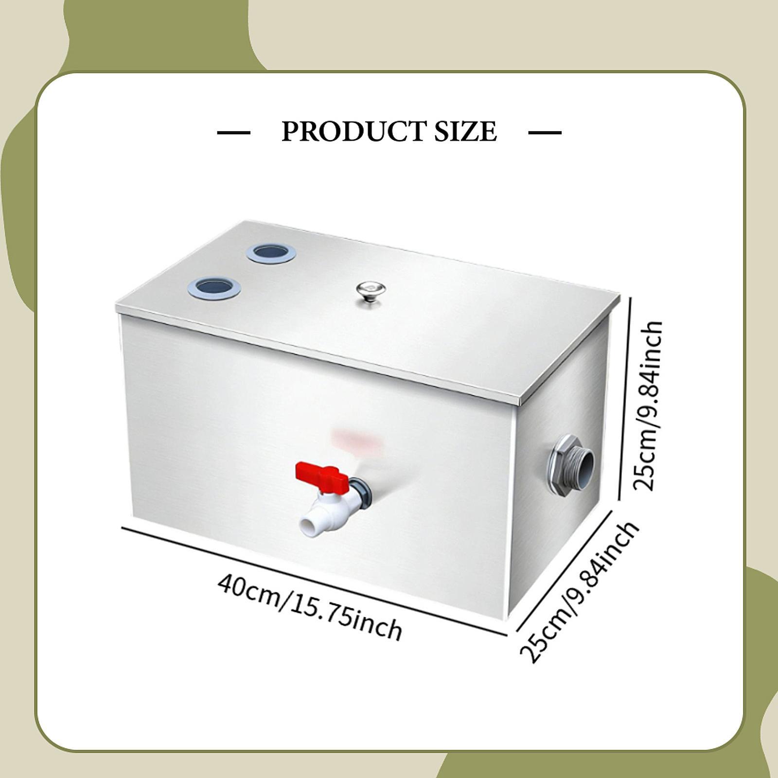 Commercial Kitchen Grease Interceptor - Commercial Grade Stainless Steel Grease Trap