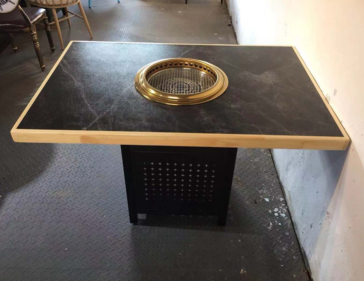 Teppanyaki Grill Table - Commercial Japanese Yakiniku Smokeless Electric BBQ