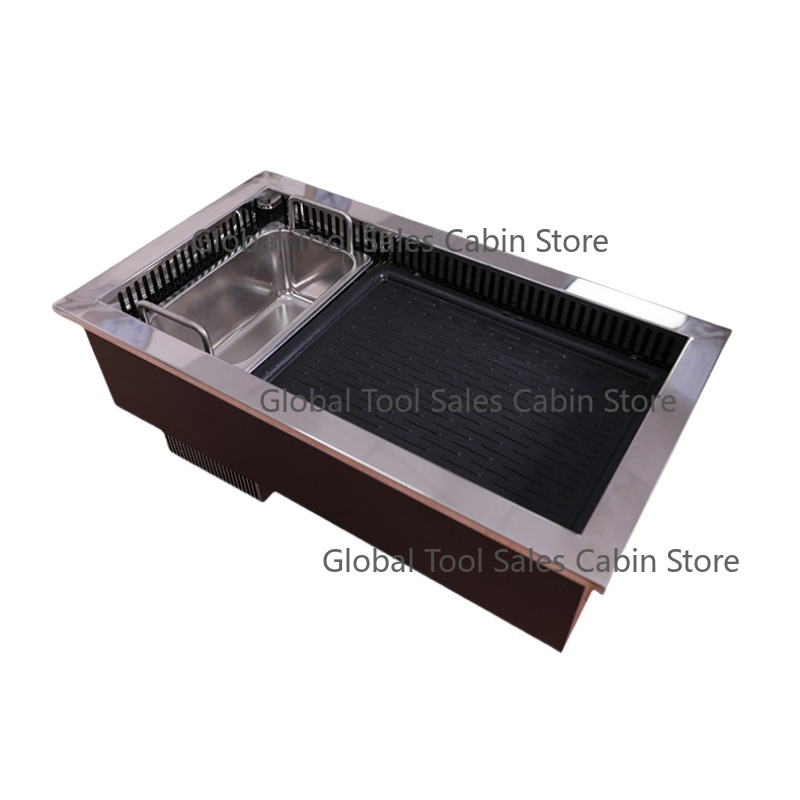 Teppanyaki Grill Table - Commercial Electric BBQ Grill Table Hot