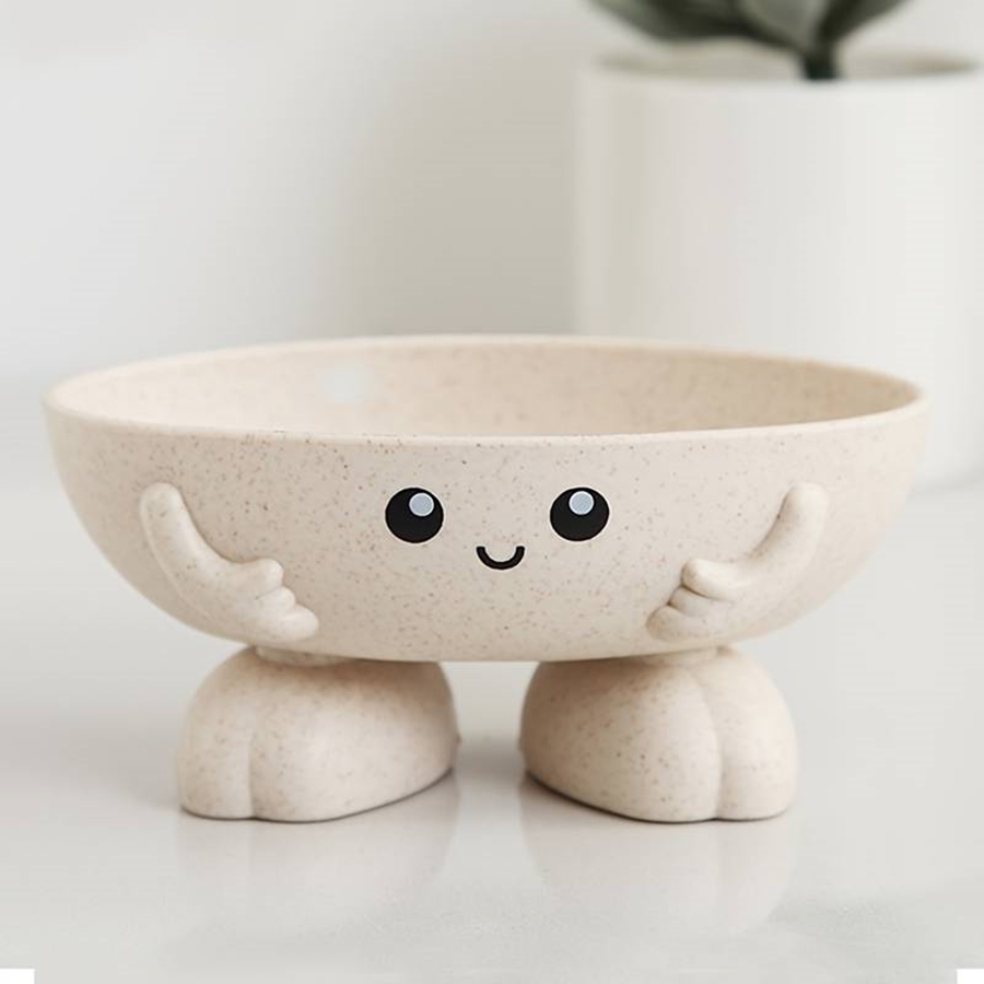 Commercial Kitchen Floor Drain - Cute Doll Smiling Face Soap Dish