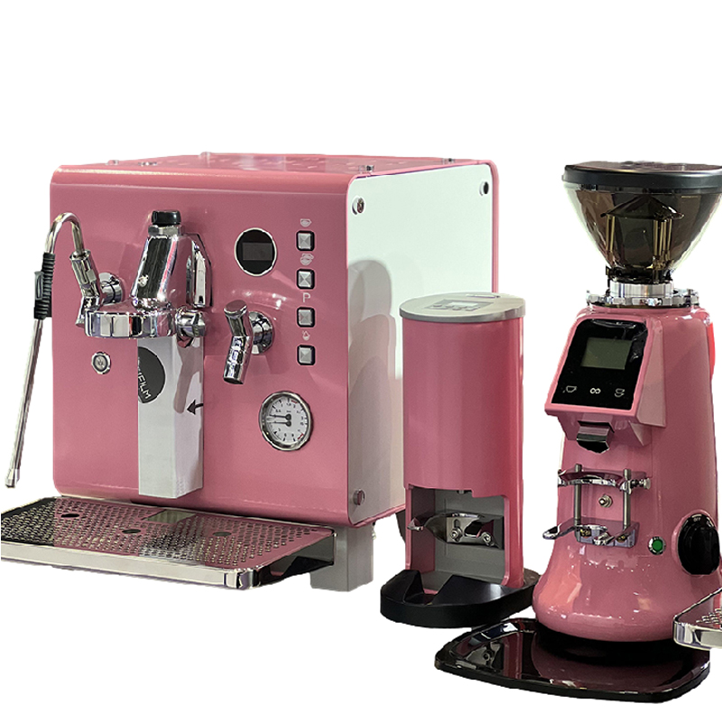 Commercial Espresso Machine - Coffee Machine Professional Pink Semi-Auto Espresso