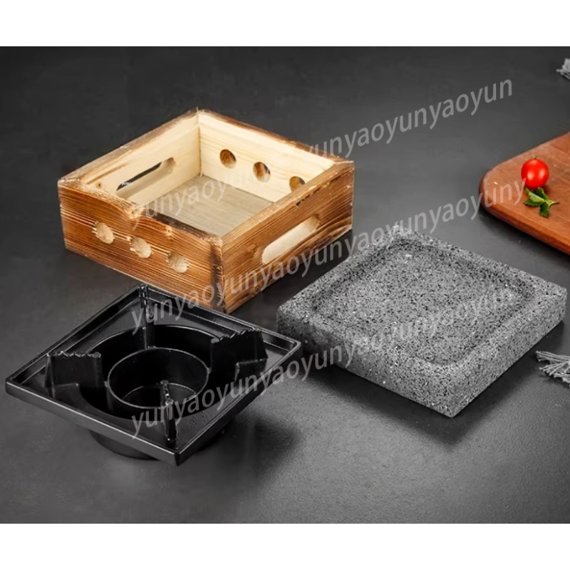 Grooved Dense Hole Volcanic Ro - огляд і ціна Teppanyaki Grill Table