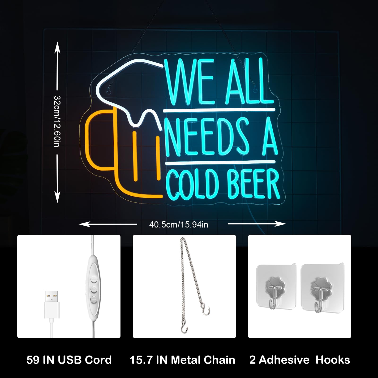 Beer Neon Sign LED Light Sign  - огляд і ціна Commercial Kitchen Needs