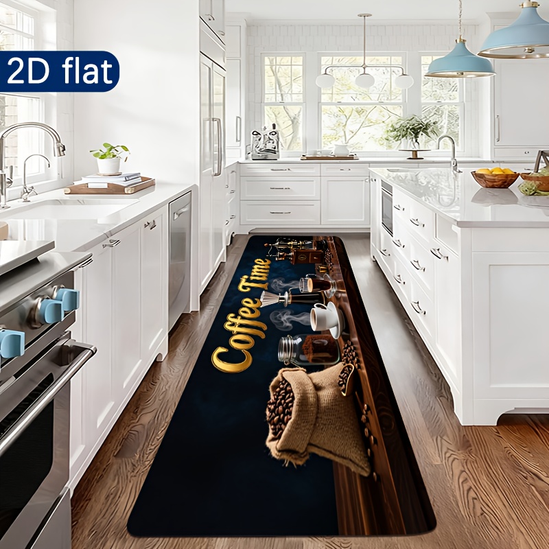 Coffee Time Kitchen Runner Mat - огляд і ціна Commercial Kitchen Mats Anti Fatigue