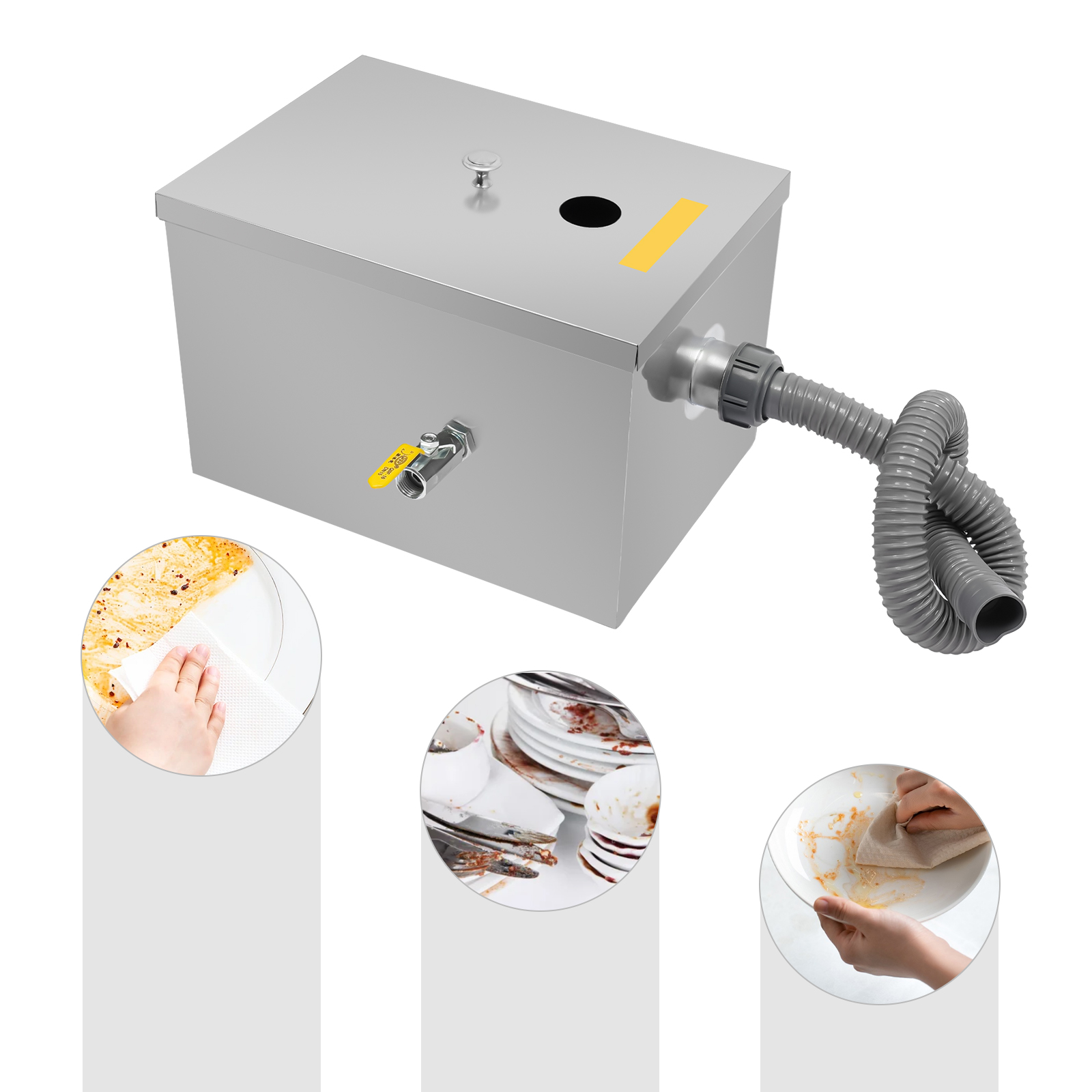 20L Commercial Grease Trap,Sta - огляд і ціна Commercial Kitchen Grease Interceptor
