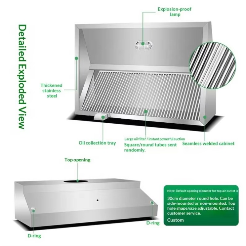 Commercial Customizable Kitche - огляд і ціна Commercial Kitchen Hood