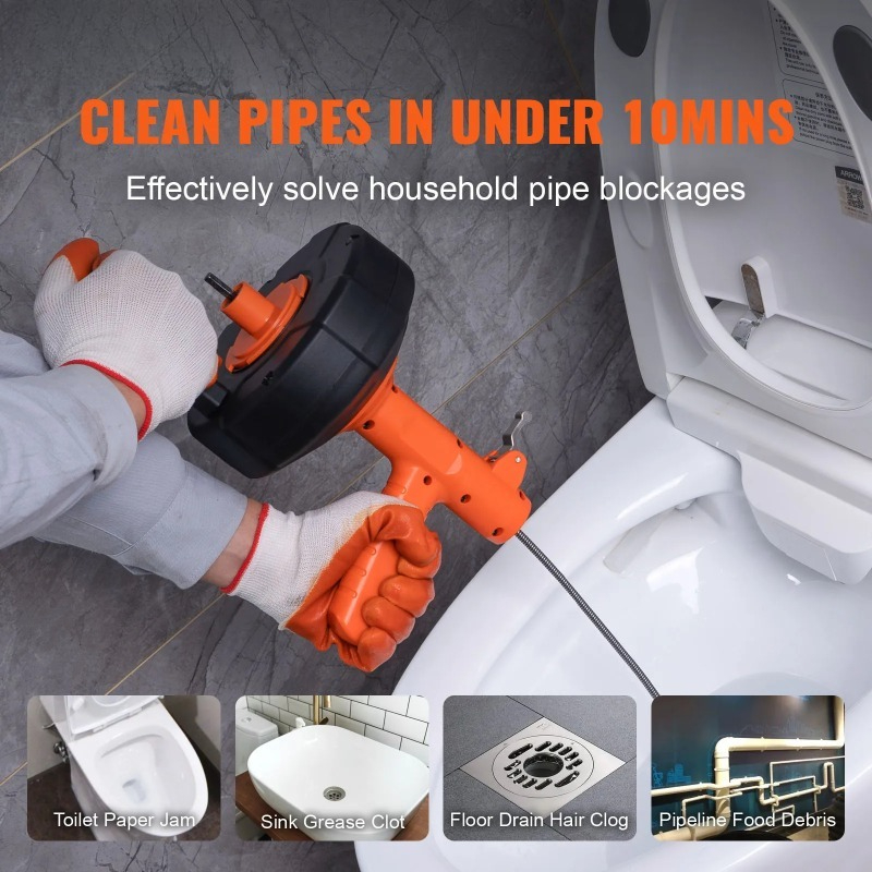 Drain Cleaner Machine 25FT Aut - огляд і ціна Kitchen Cleaner Commercial