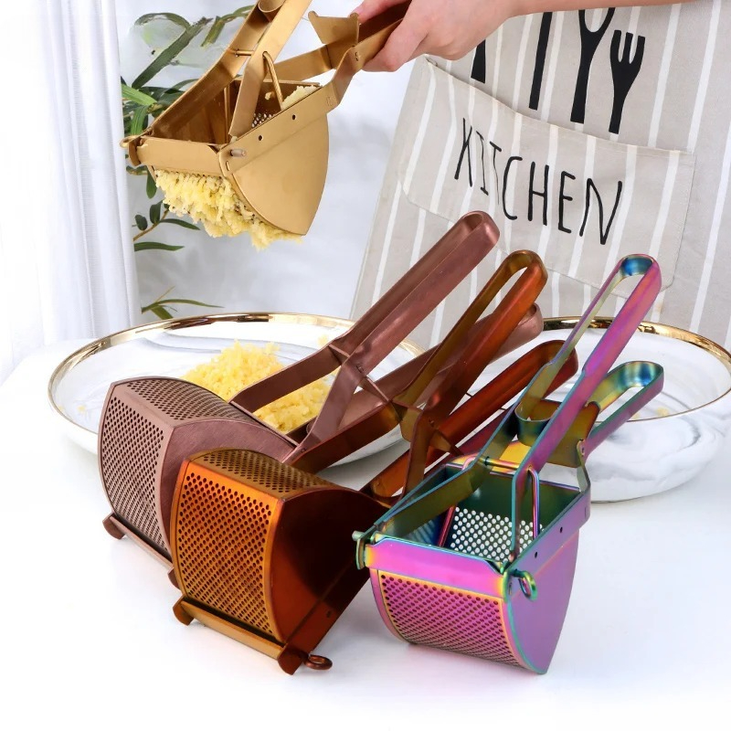 1pc Gold Potato Ricer Manual L - огляд і ціна Commercial Kitchen Manufacturers