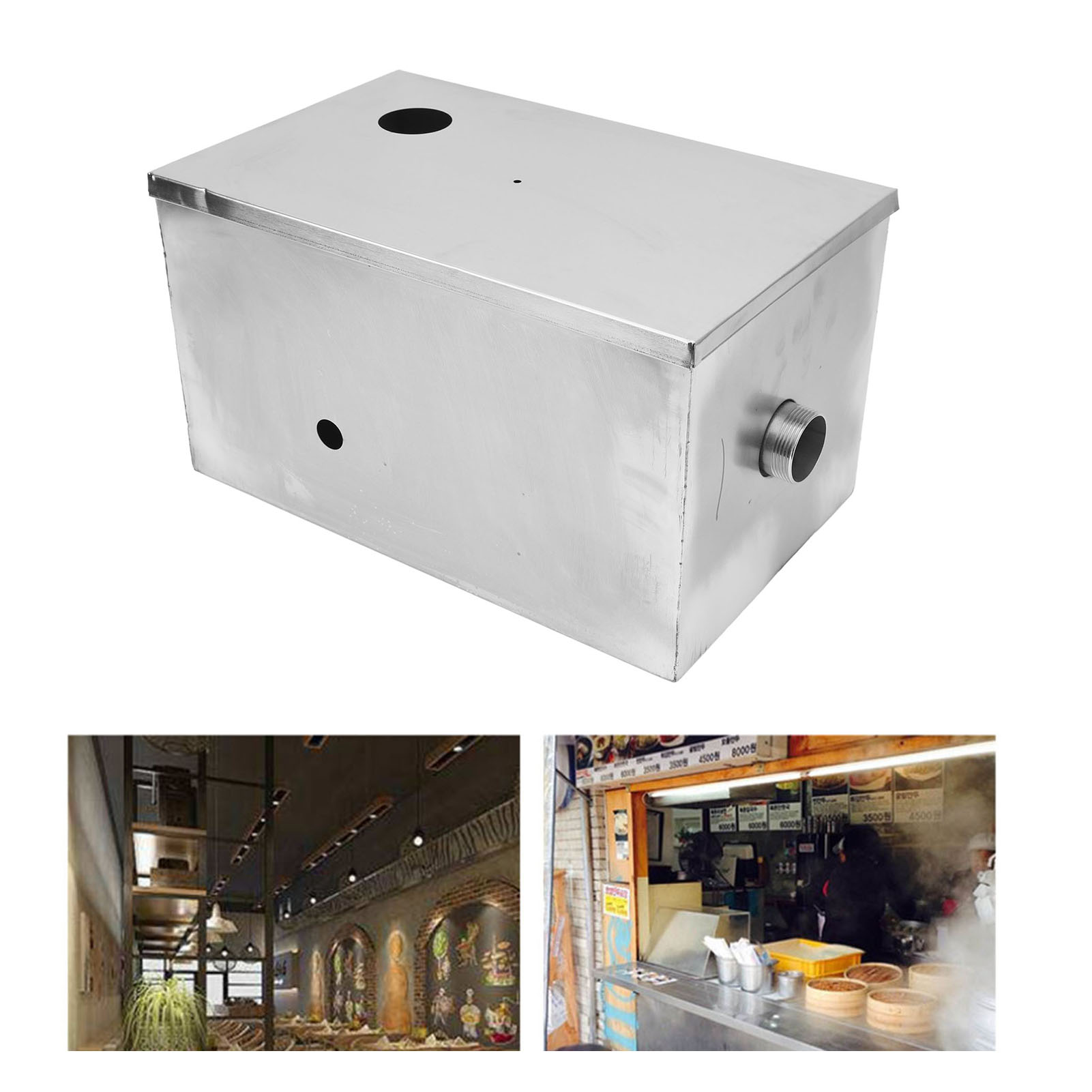 400x250x230mm Stainless Steel  - огляд і ціна Commercial Kitchen Grease Interceptor