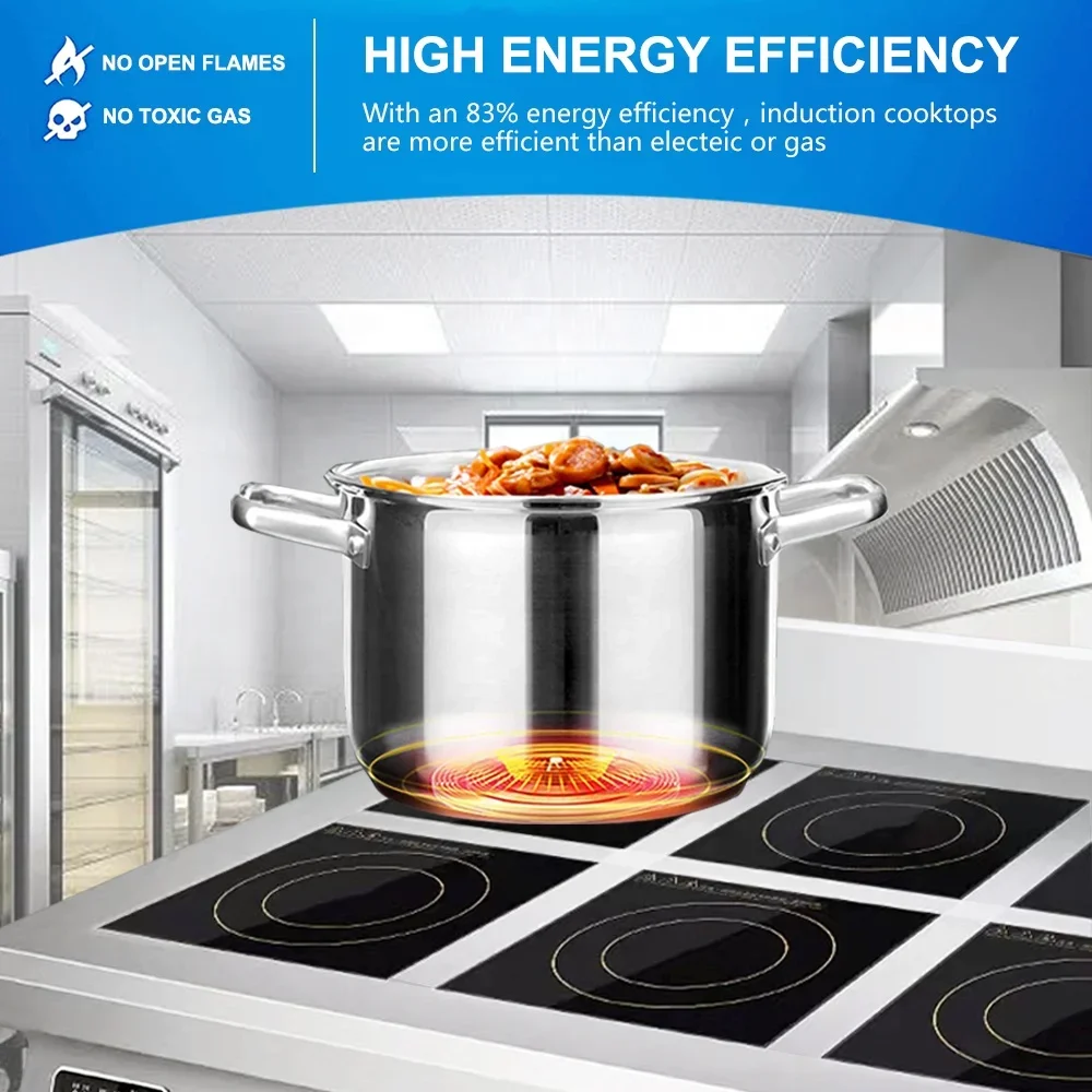 4 Burner Flat Industrial Comme - огляд і ціна Range Commercial Kitchen