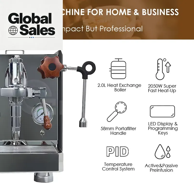 1 Group Vibration Pump Hotel C - огляд і ціна Commercial Espresso Machine