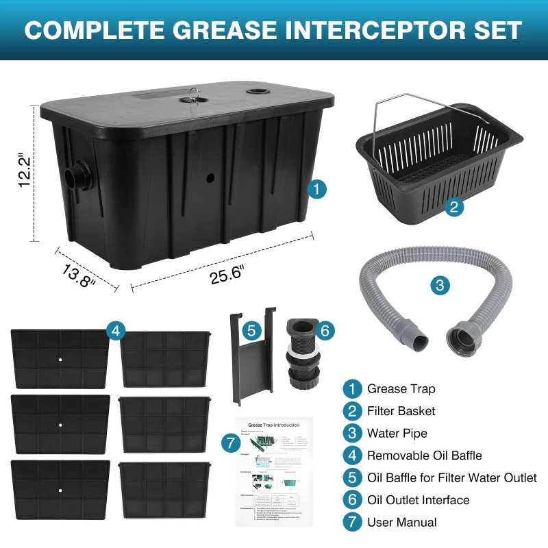 Commercial Oil-water Separator - огляд і ціна Commercial Kitchen Grease Interceptor