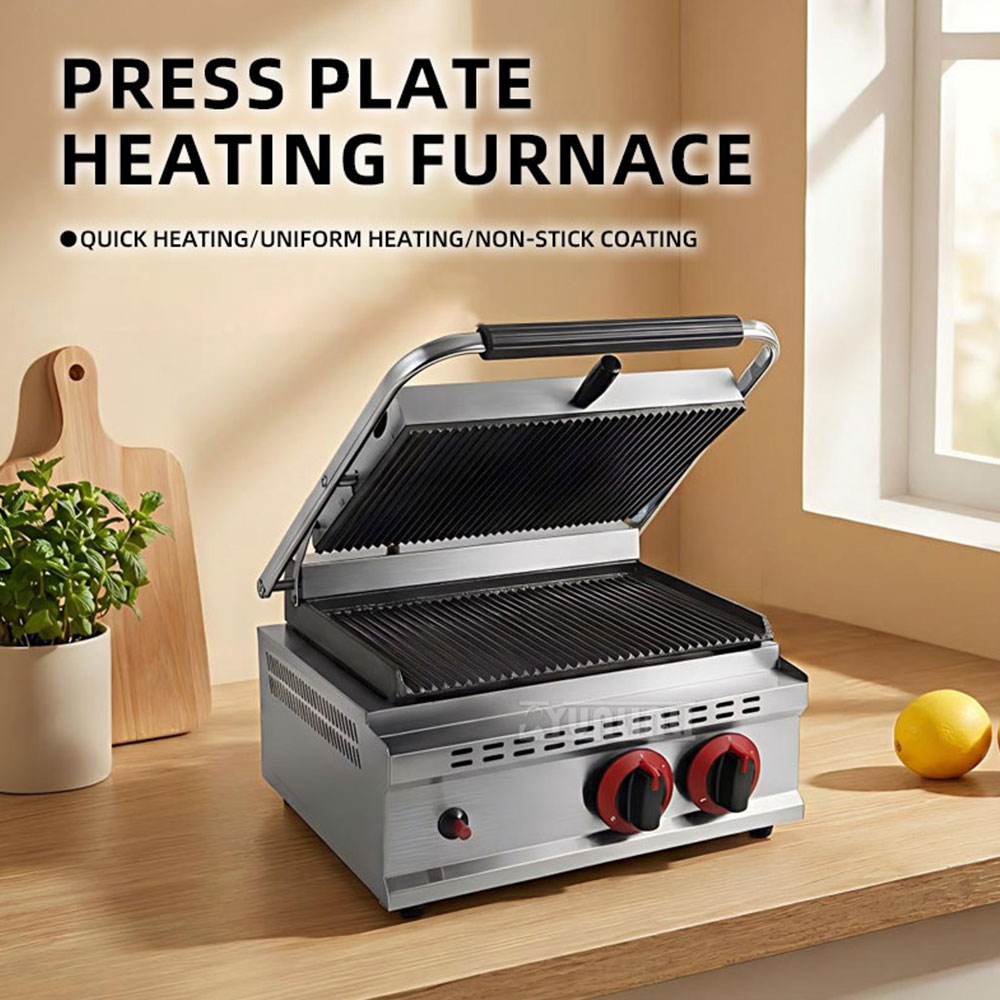 GH-812 Gas Pressure Plate Gril - огляд і ціна Commercial Kitchen Grill