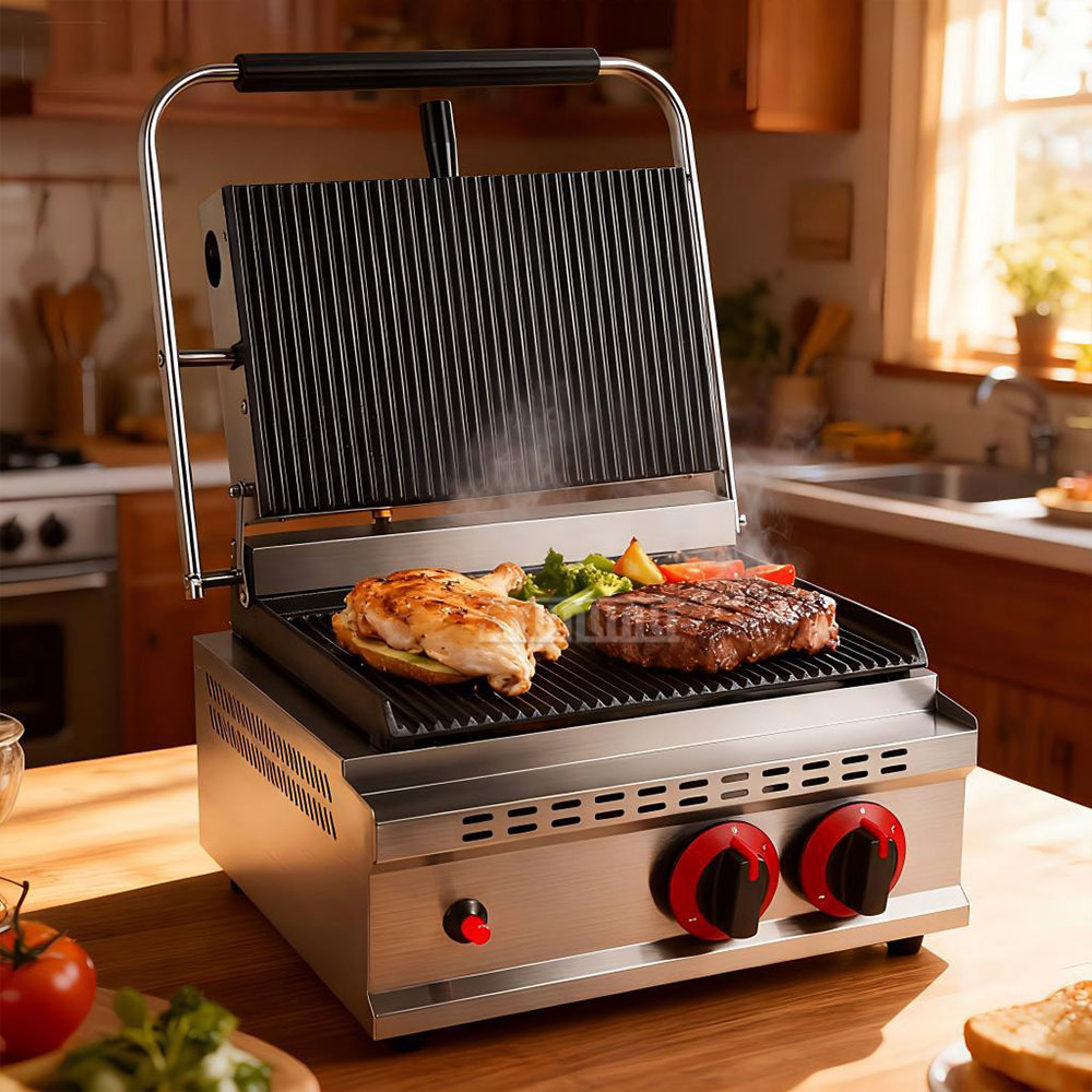 GH-812 Gas Pressure Plate Gril - огляд і ціна Commercial Kitchen Grill