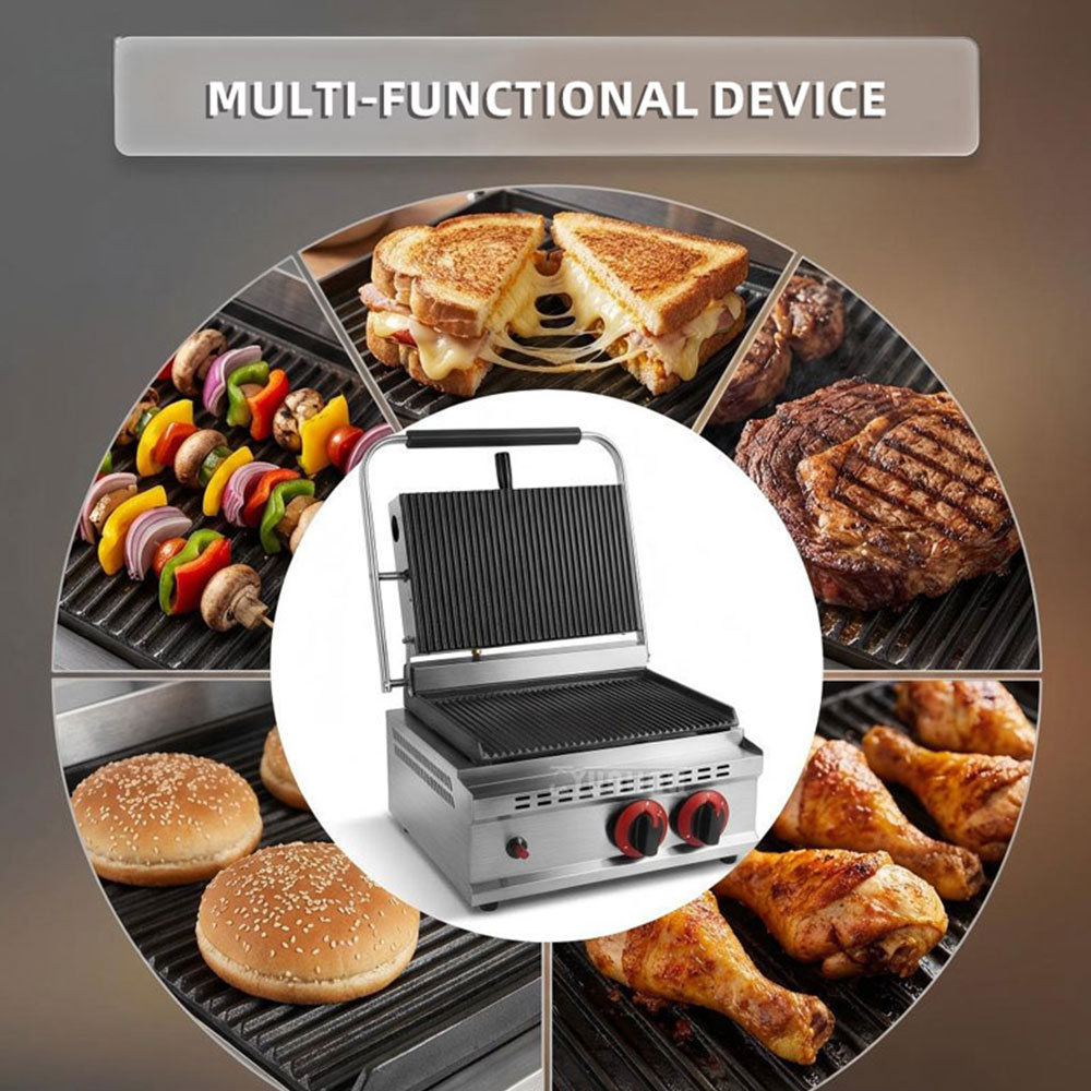 GH-812 Gas Pressure Plate Gril - огляд і ціна Commercial Kitchen Grill